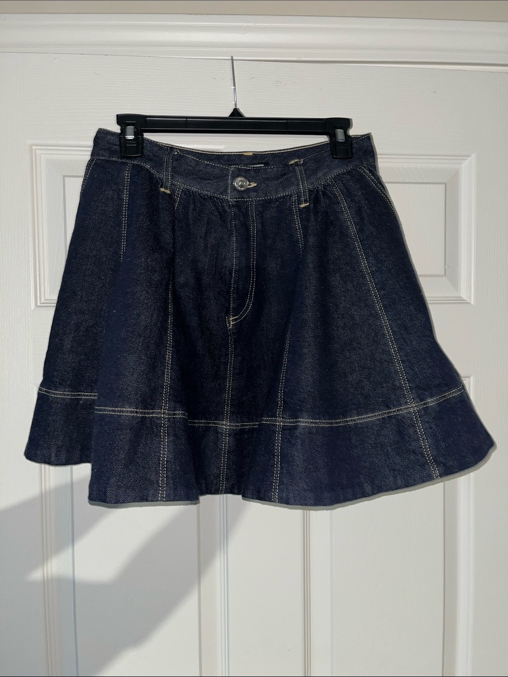 Steve Madden Dark Blue Denim Circle Skirt